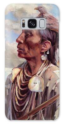 Plains Indian Paintings Galaxy Cases