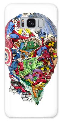 Captain America Drawings Galaxy Cases