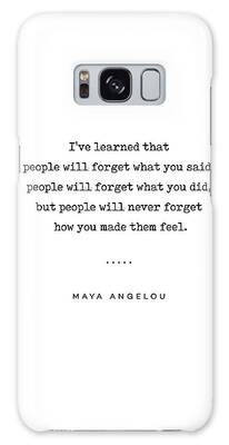 Maya Angelou Quote Galaxy Cases