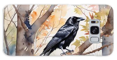 Carrion Crow Galaxy Cases