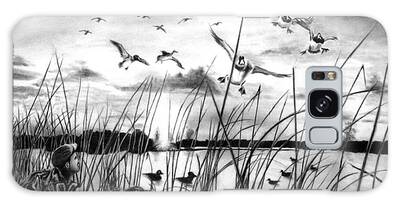 Duck Hunting Drawings Galaxy Cases