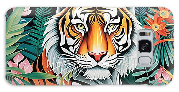 Oriental Tiger Digital Art Galaxy Cases