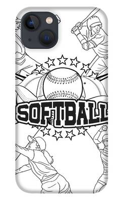 Softball iPhone Cases