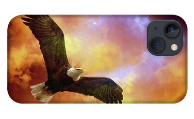 Eagle In Flight iPhone Cases