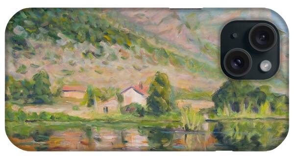 Water Reflection Landscape Italy Pond Dunk Impression Sun Sunny iPhone Cases
