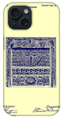 Antique Ironwork Drawings iPhone Cases