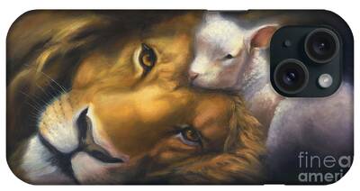 Lion And Lamb iPhone Cases