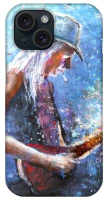 Johnny Winter Paintings iPhone Cases