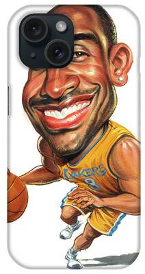 Kobe Bryant Paintings iPhone Cases