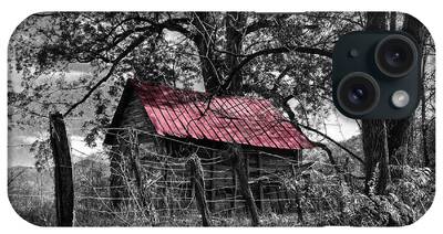 Old Barn Pen And Ink iPhone Cases