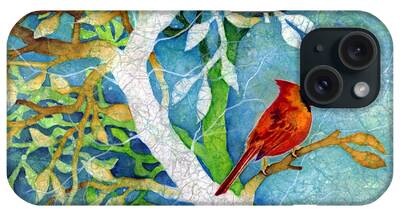 Female Northern Cardinal iPhone Cases