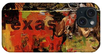 Texas City Ranger Paintings iPhone Cases
