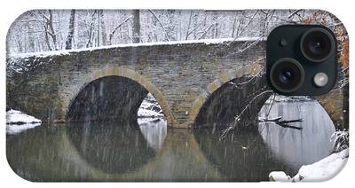 Wintertime At Bells Mill Road iPhone Cases