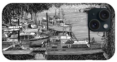Yachting And Cruising Drawings iPhone Cases