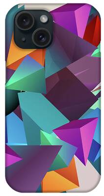 Icosahedron Digital Art iPhone Cases