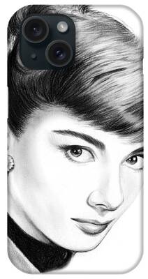 Hepburn Drawings iPhone Cases
