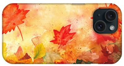 Red Fallen Leave iPhone Cases