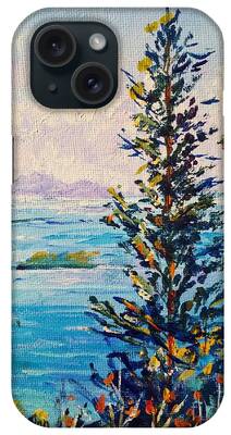 Arial View Of Islands Paintings iPhone Cases