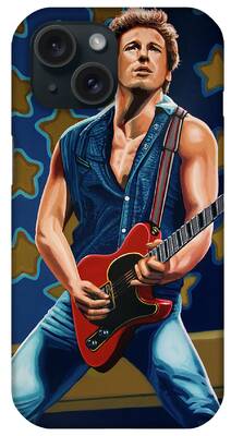 Bruce Springsteen Paintings iPhone Cases