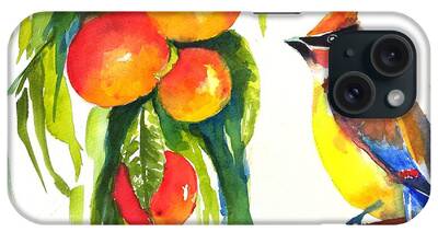 Waxwing Closeup iPhone Cases