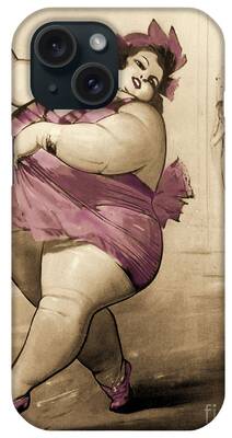 Fat Woman Paintings iPhone Cases