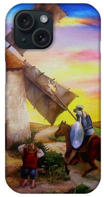 Don Quixote's Windmills iPhone Cases