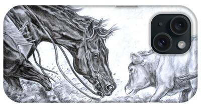 Cattle Drawings iPhone Cases