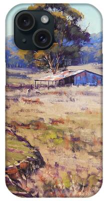 Farm Sheds Paintings iPhone Cases