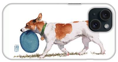 Artist Playing With Dog Dog iPhone Cases