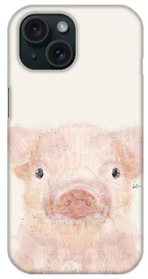 Pig Portrait iPhone Cases