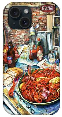 New Orleans Food Paintings iPhone Cases