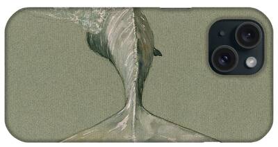 Moby Dick Watercolor iPhone Cases