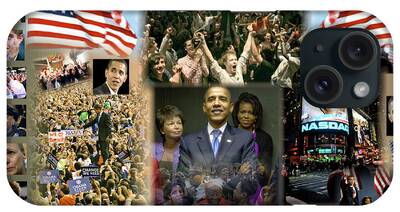 Obama 2012 Digital Art iPhone Cases