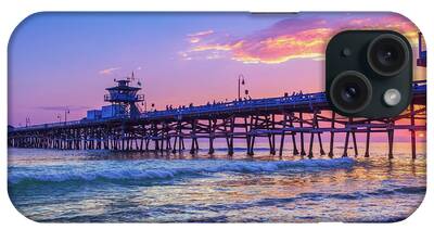 San Clemente Surfing Photos iPhone Cases