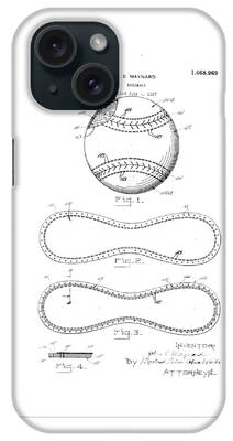 Baseball Patent iPhone Cases