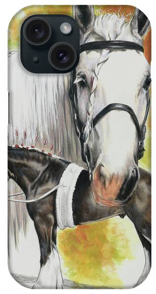 Shire Horse Paintings iPhone Cases