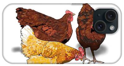 Chooks Drawings iPhone Cases