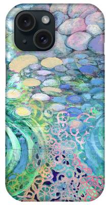 Puddles Paintings iPhone Cases