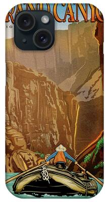 Grand Canyon National Park Mixed Media iPhone Cases