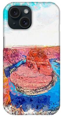 State Natural Area Paintings iPhone Cases