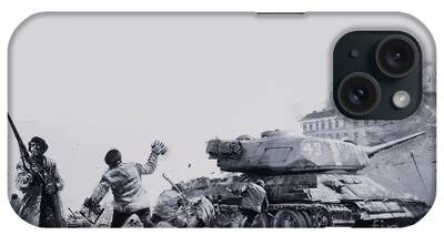 Soviet Civilians Paintings iPhone Cases