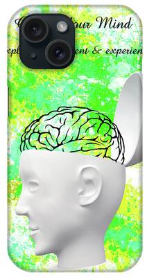 Open Mind Mixed Media iPhone Cases
