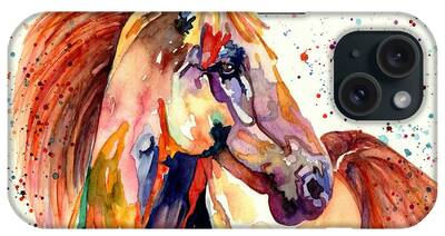 Donkey Watercolor Paintings iPhone Cases