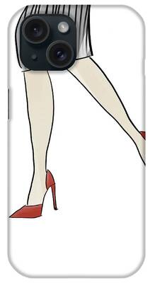 Red Skirt iPhone Cases