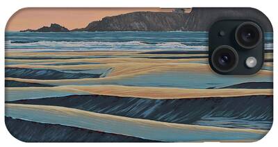 Agate Beach Oregon Paintings iPhone Cases