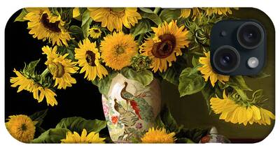 Sunflowers In A Vase iPhone Cases