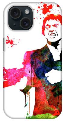Legendary Scarface Watercolor iPhone Case by Naxart Studio