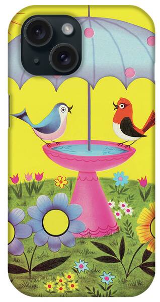 Bird Bath iPhone Cases