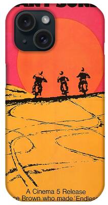 Classic Motorcycle Mixed Media iPhone Cases