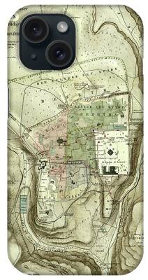 German Map iPhone Cases